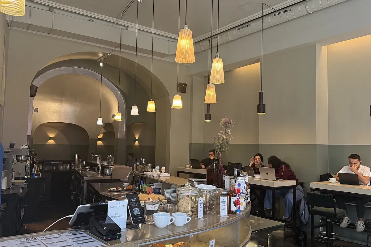 St. Oberholz laptop friendly café in Berlin