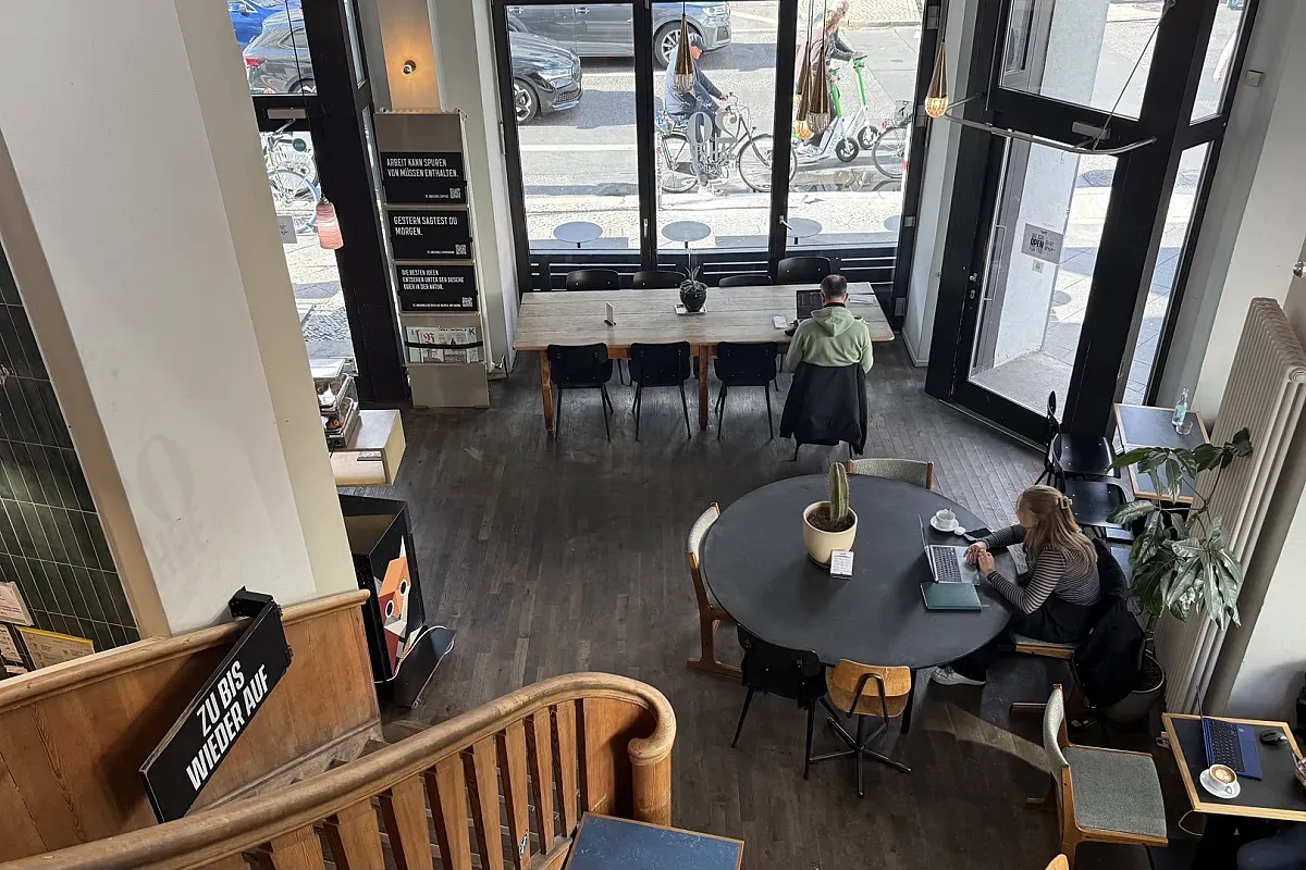 St. Oberholz laptop friendly café in Berlin