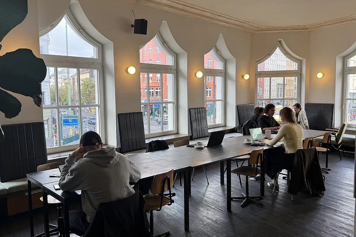 St. Oberholz laptop friendly café in Berlin
